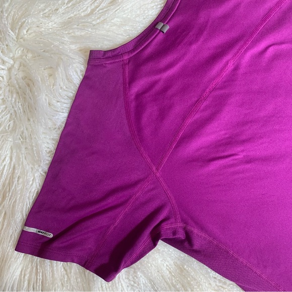 Nike Dri-Fit Miler Purple T-shirt - Picture 5 of 16